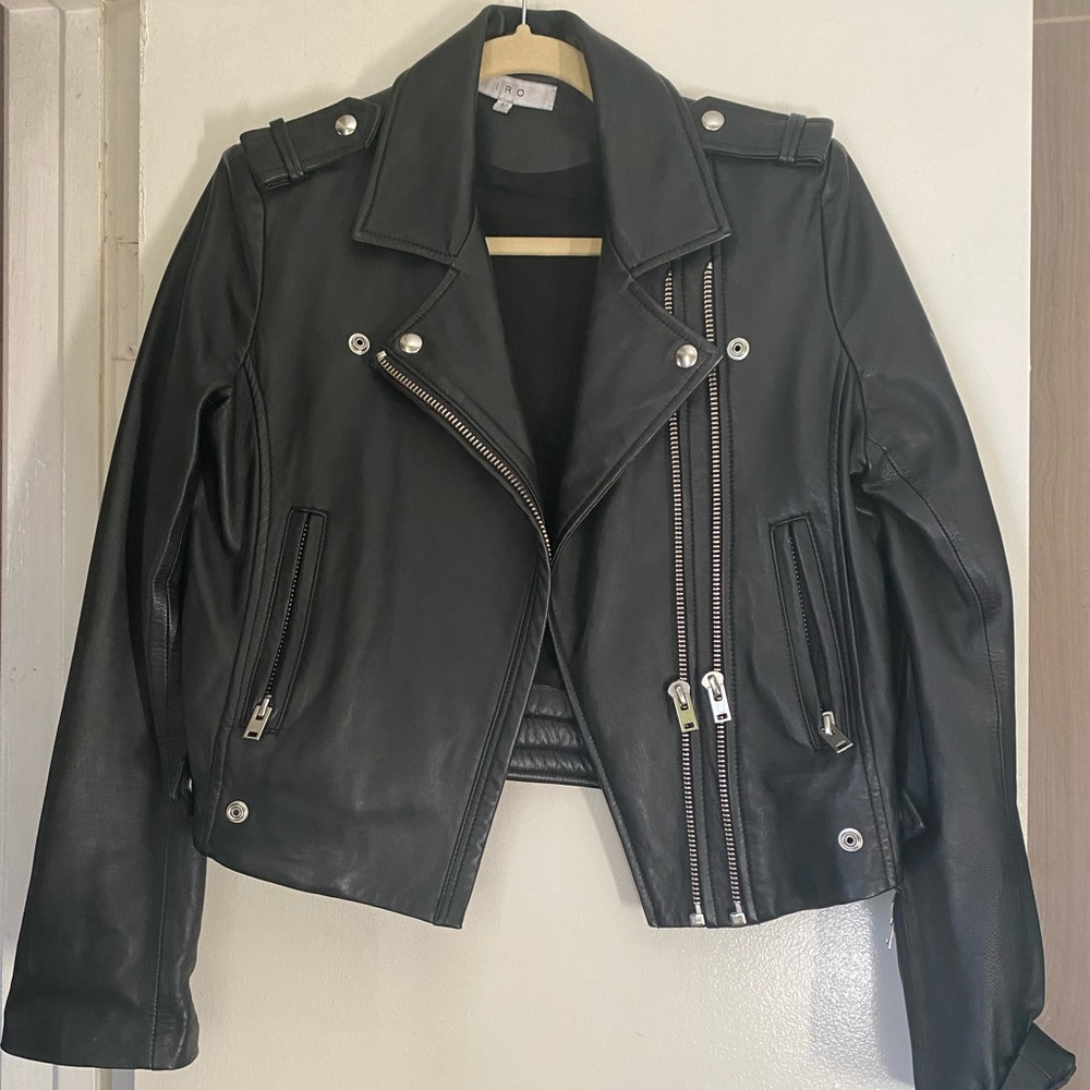 Slightly worn IRO (LUIGA) leather jacket size 42